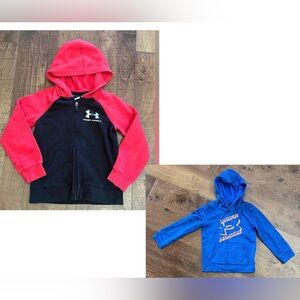 Under Armour boy hoodie jacket bundle 2 total Sz 5